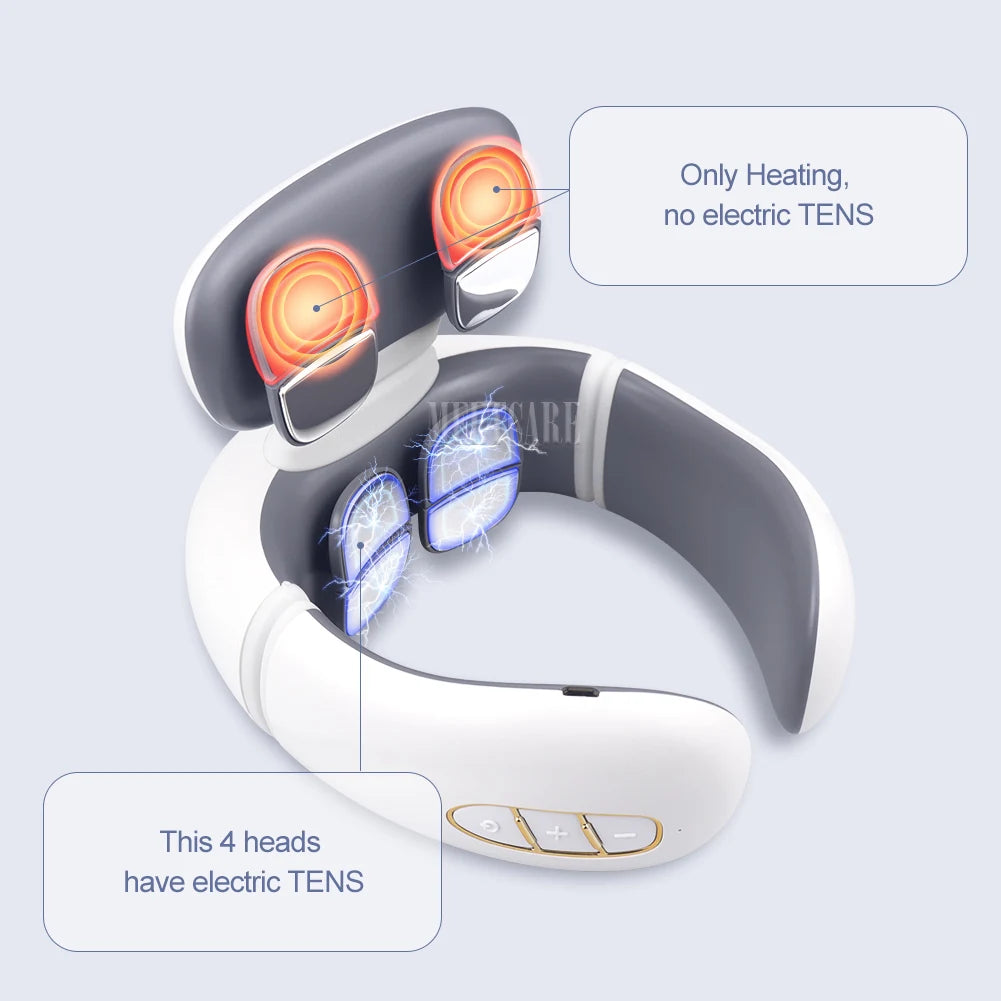 PulseRelief™ Smart Neck Massager – Deep Heat & EMS