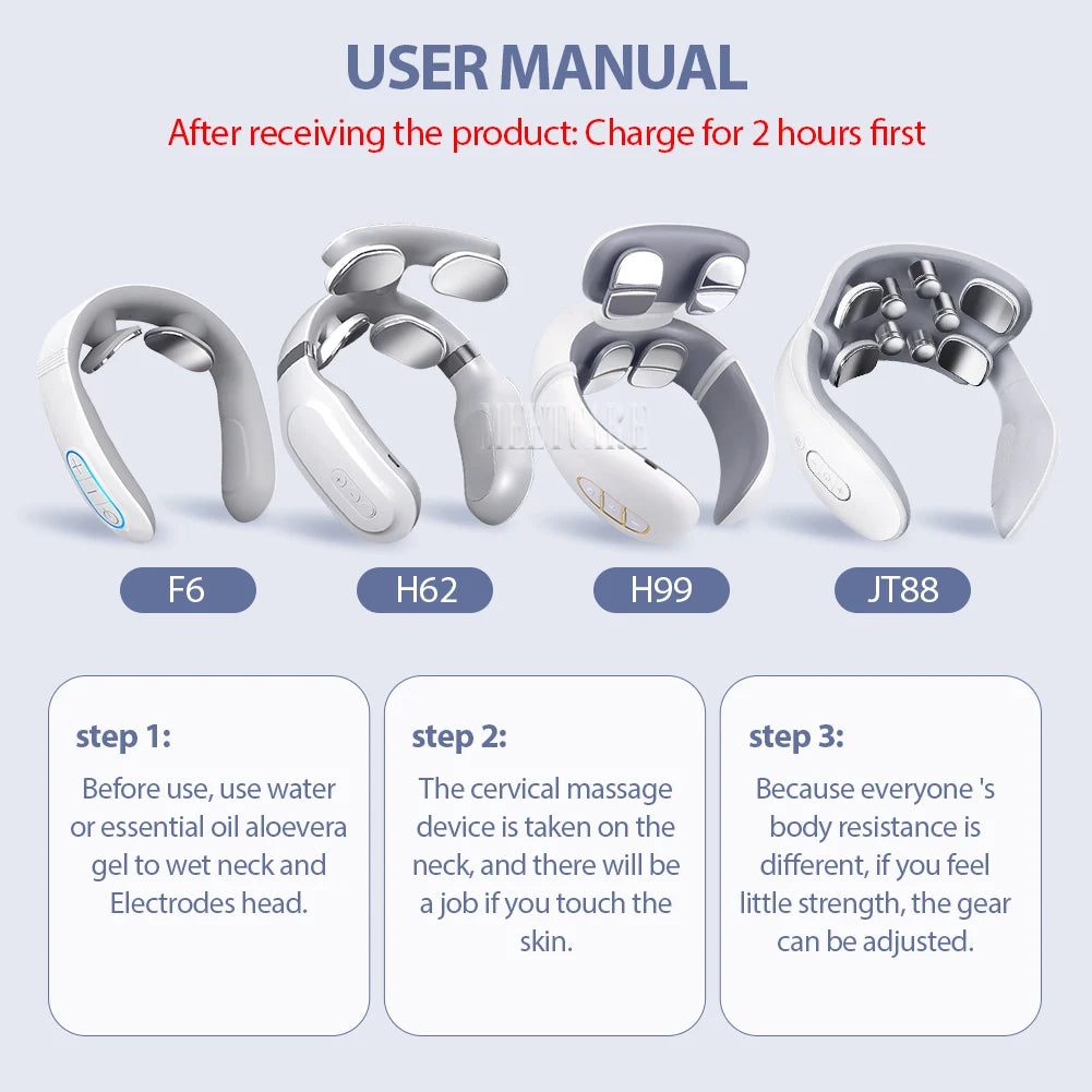 PulseRelief™ Smart Neck Massager – Deep Heat & EMS