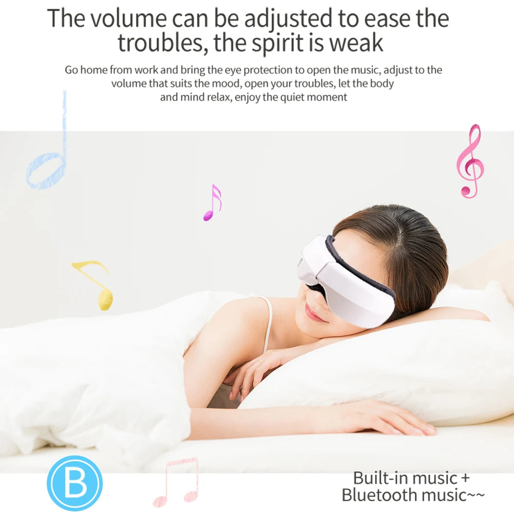 Smart Eye Massager with Heat & Music