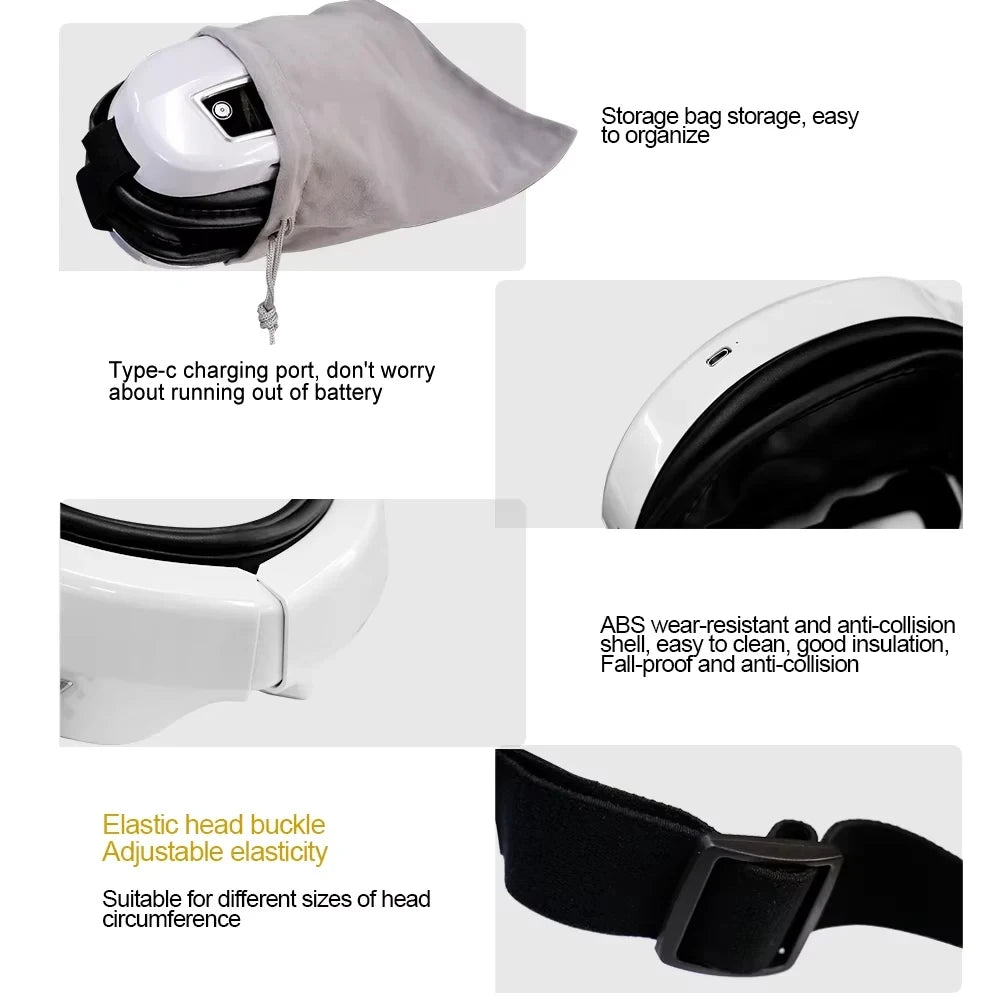 Smart Eye Massager with Heat & Music