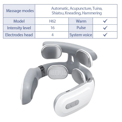 PulseRelief™ Smart Neck Massager – Deep Heat & EMS