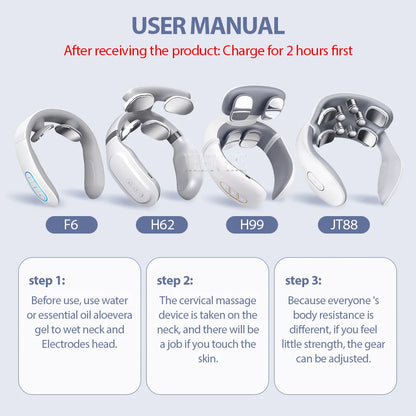 PulseRelief™ Smart Neck Massager – Deep Heat & EMS