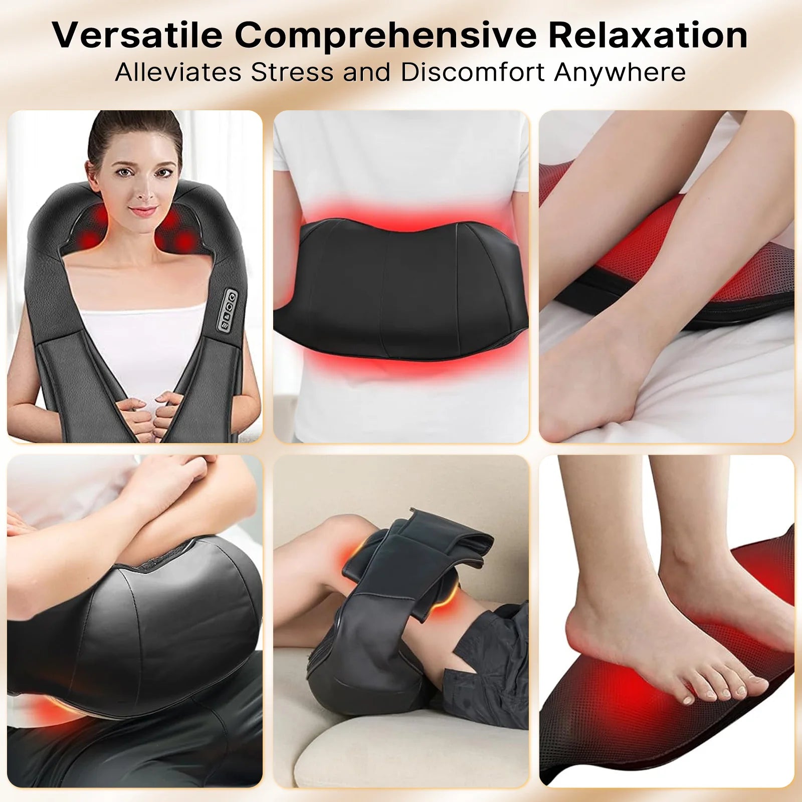 Multi-Function Deep Heat Shiatsu Massager