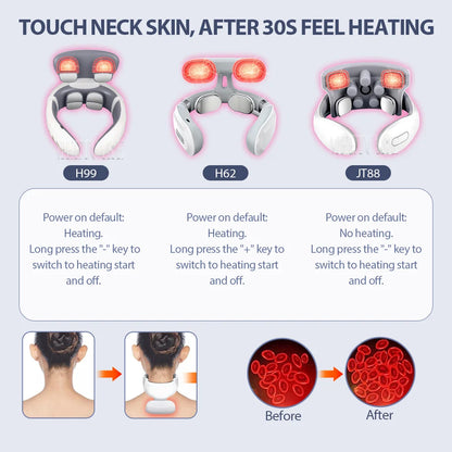 PulseRelief™ Smart Neck Massager – Deep Heat & EMS