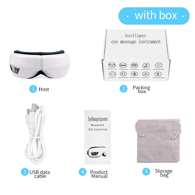 Smart Eye Massager with Heat & Music