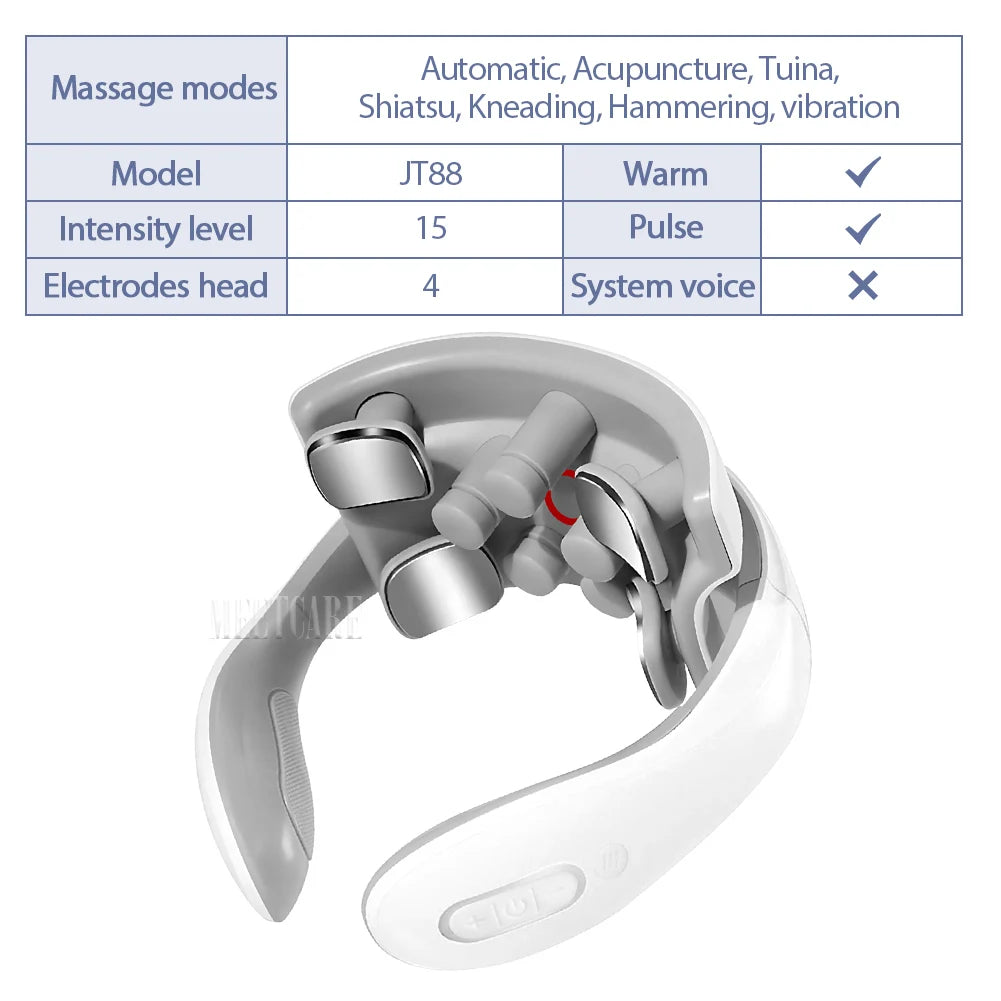 PulseRelief™ Smart Neck Massager – Deep Heat & EMS