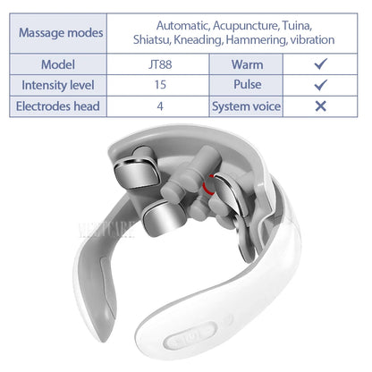 PulseRelief™ Smart Neck Massager – Deep Heat & EMS