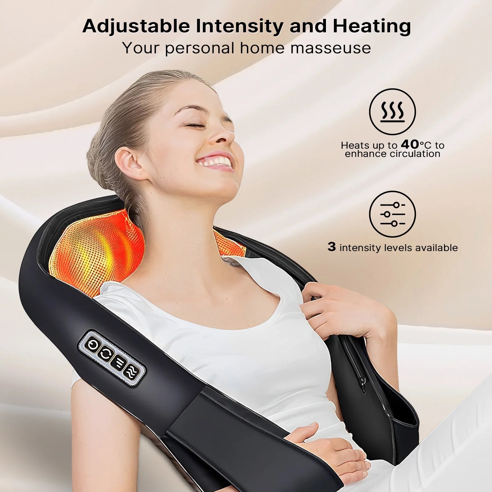 Multi-Function Deep Heat Shiatsu Massager