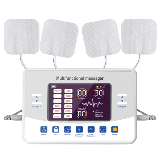 TENS & EMS Pulse Massager – 12 Modes for Pain Relief & Muscle Recovery