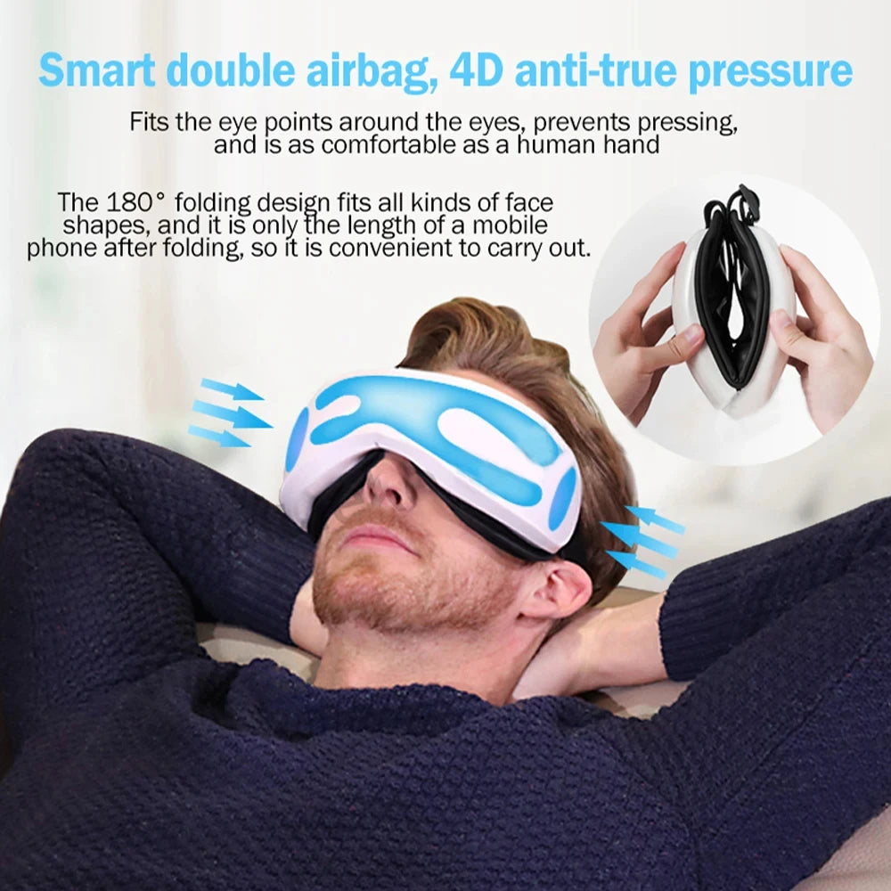 Smart Eye Massager with Heat & Music